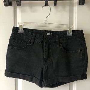 BDG mid rise shortie jean shorts